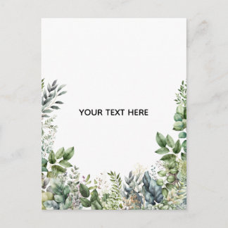Erstellen Sie Ihr eigenes botanisches Design Feiertagspostkarte