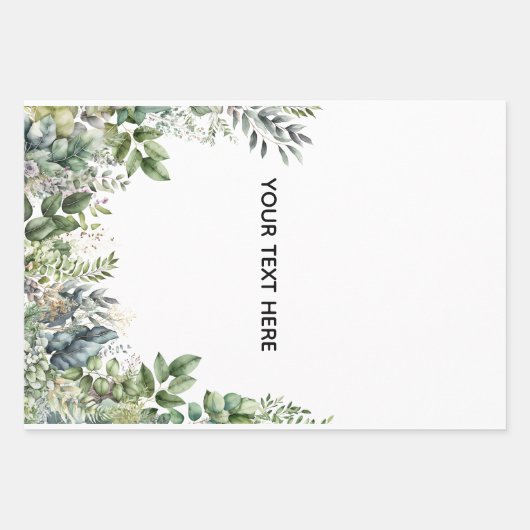 Erstellen Sie Ihr eigenes botanisches Design Geschenkpapier Set (Vorderseite)