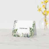 Erstellen Sie Ihr eigenes botanisches Design Karte (Gelbe Blume)
