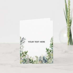 Erstellen Sie Ihr eigenes botanisches Design Karte