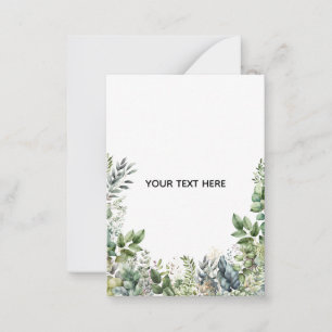 Erstellen Sie Ihr eigenes botanisches Design Mitteilungskarte