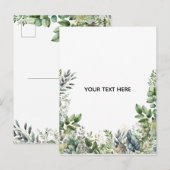 Erstellen Sie Ihr eigenes botanisches Design Postkarte (Vorne/Hinten)