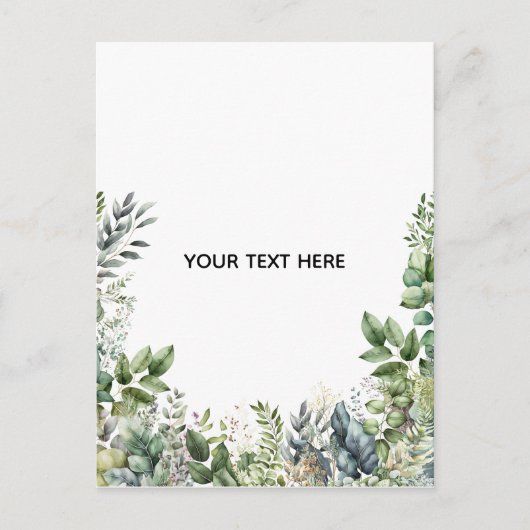 Erstellen Sie Ihr eigenes botanisches Design Postkarte (Vorderseite)