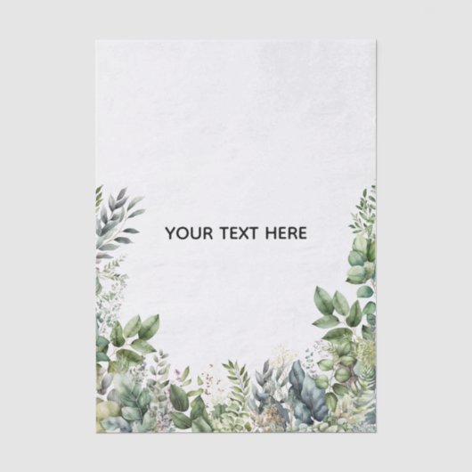 Erstellen Sie Ihr eigenes botanisches Design Seidenpapier (Vorderseite)