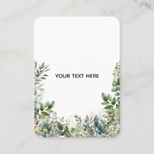 Erstellen Sie Ihr eigenes botanisches Design Visitenkarte