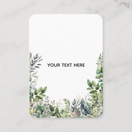 Erstellen Sie Ihr eigenes botanisches Design Visitenkarte (Vorderseite)