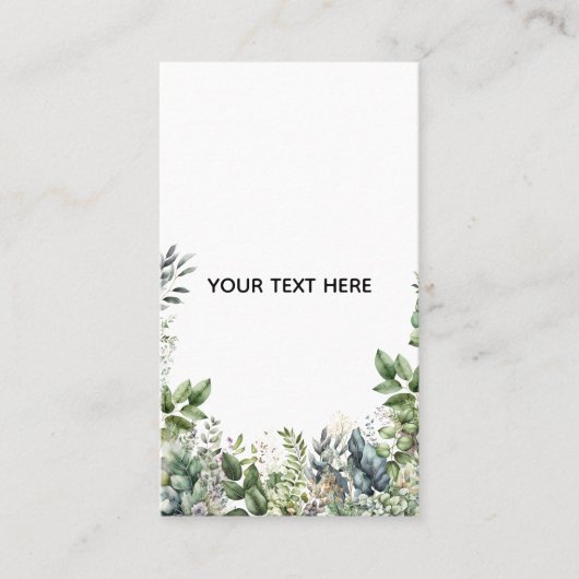 Erstellen Sie Ihr eigenes botanisches Design Visitenkarte (Vorderseite)