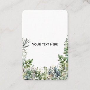 Erstellen Sie Ihr eigenes botanisches Design Visitenkarte