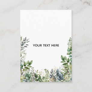 Erstellen Sie Ihr eigenes botanisches Design Visitenkarte