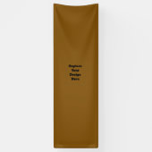 Erstellen Sie Ihr eigenes Braun Banner (Vertikal)