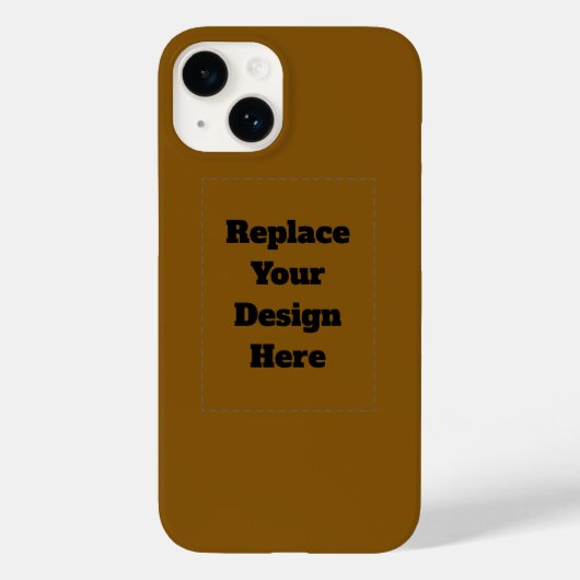 Erstellen Sie Ihr eigenes Braun Case-Mate iPhone Hülle (Rückseite)