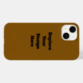 Erstellen Sie Ihr eigenes Braun Case-Mate iPhone Hülle (Rückseite (Horizontal))