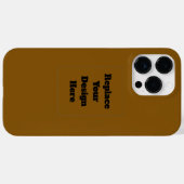 Erstellen Sie Ihr eigenes Braun Case-Mate iPhone Hülle (Rückseite (Horizontal))