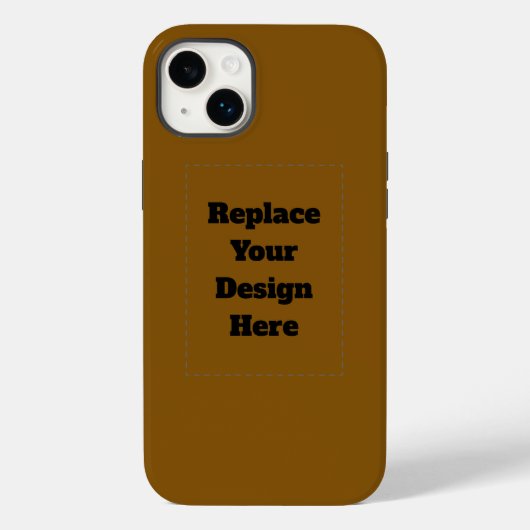 Erstellen Sie Ihr eigenes Braun Case-Mate iPhone Hülle (Rückseite)
