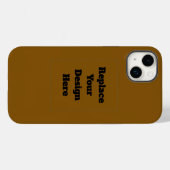 Erstellen Sie Ihr eigenes Braun Case-Mate iPhone Hülle (Rückseite (Horizontal))