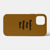 Erstellen Sie Ihr eigenes Braun Case-Mate iPhone Hülle (Rückseite (Horizontal))