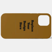 Erstellen Sie Ihr eigenes Braun Case-Mate iPhone Hülle (Rückseite (Horizontal))