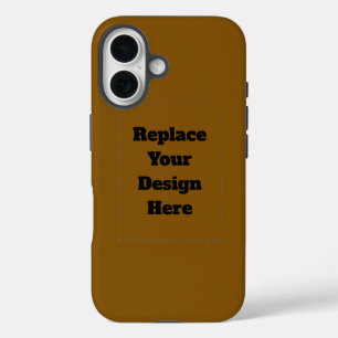 Erstellen Sie Ihr eigenes Braun iPhone 16 Hülle