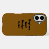 Erstellen Sie Ihr eigenes Braun Case-Mate iPhone Hülle (Rückseite (Horizontal))