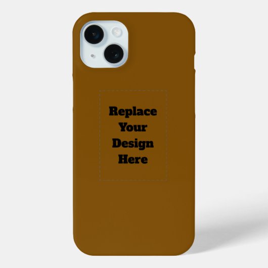 Erstellen Sie Ihr eigenes Braun Case-Mate iPhone Hülle (Rückseite)