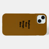 Erstellen Sie Ihr eigenes Braun Case-Mate iPhone Hülle (Rückseite (Horizontal))