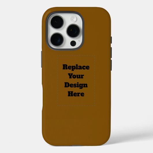 Erstellen Sie Ihr eigenes Braun Case-Mate iPhone Hülle (Rückseite)