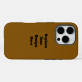 Erstellen Sie Ihr eigenes Braun Case-Mate iPhone Hülle (Rückseite (Horizontal))