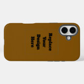 Erstellen Sie Ihr eigenes Braun Case-Mate iPhone Hülle (Rückseite (Horizontal))