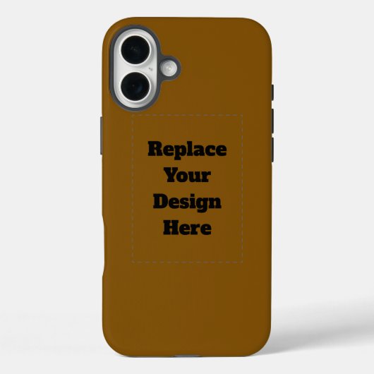 Erstellen Sie Ihr eigenes Braun Case-Mate iPhone Hülle (Rückseite)