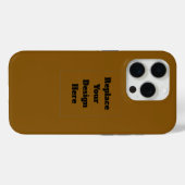 Erstellen Sie Ihr eigenes Braun Case-Mate iPhone Hülle (Rückseite (Horizontal))