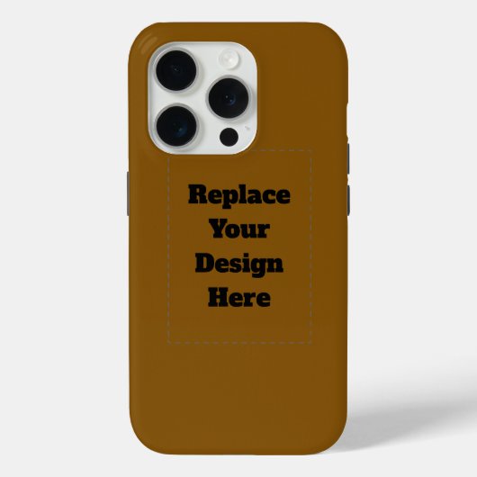 Erstellen Sie Ihr eigenes Braun Case-Mate iPhone Hülle (Rückseite)