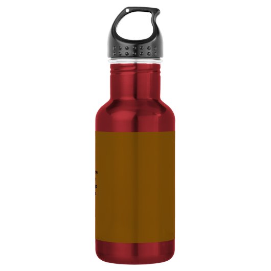 Erstellen Sie Ihr eigenes Braun Edelstahlflasche (Vorderseite)