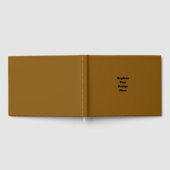 Erstellen Sie Ihr eigenes Braun Gästebuch (Voll)