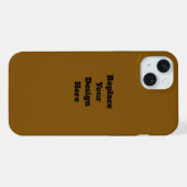Erstellen Sie Ihr eigenes Braun iPhone Hülle (Rückseite (Horizontal))