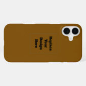 Erstellen Sie Ihr eigenes Braun iPhone Hülle (Rückseite (Horizontal))
