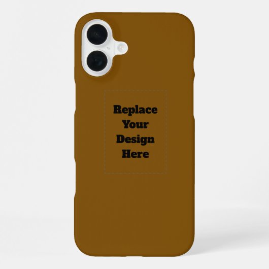 Erstellen Sie Ihr eigenes Braun iPhone Hülle (Rückseite)