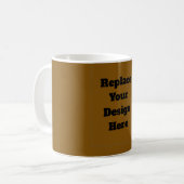 Erstellen Sie Ihr eigenes Braun Kaffeetasse (Vorderseite Links)