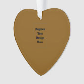 Erstellen Sie Ihr eigenes Braun Ornament (Vorderseite)