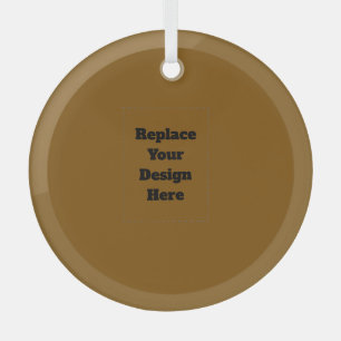 Erstellen Sie Ihr eigenes Braun Ornament Aus Glas