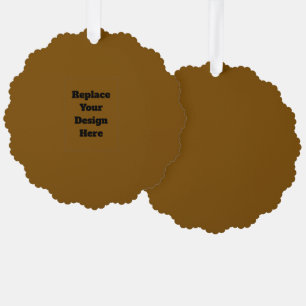 Erstellen Sie Ihr eigenes Braun Ornament Karte