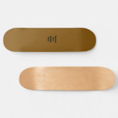 Erstellen Sie Ihr eigenes Braun Skateboard (Horizontal)