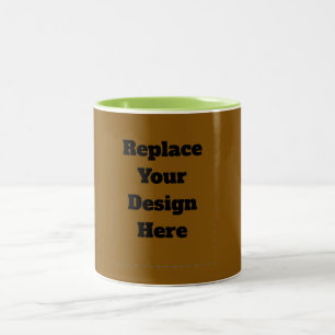 Erstellen Sie Ihr eigenes Braun Zweifarbige Tasse
