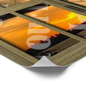 Erstellen Sie Ihr eigenes Brown 24 Pane Open Windo Poster (Ecke)