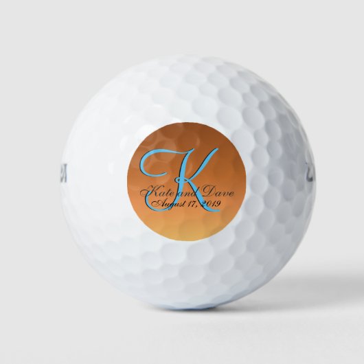 Erstellen Sie Ihr eigenes Budget für Hochzeitsgolf Golfball (Vorderseite)