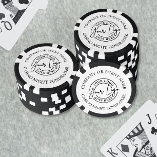 Erstellen Sie Ihr eigenes Casino-Nacht-Logo Pokerchips