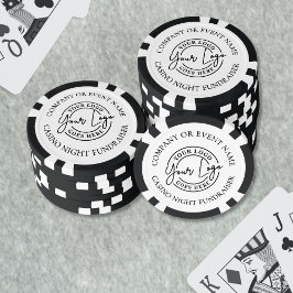 Erstellen Sie Ihr eigenes Casino Night Logo Pokerchips