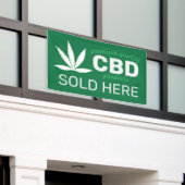 Erstellen Sie Ihr eigenes CBD-Verkauf hier Banner (Äußeres Gebäude)