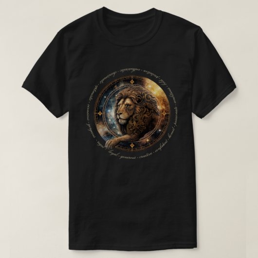 Erstellen Sie Ihr eigenes Celestial Leo Zodiac T-Shirt (Design vorne)