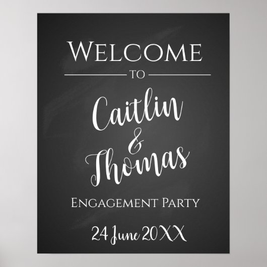 Erstellen Sie Ihr eigenes Chalkboard-Party Poster (Vorne)