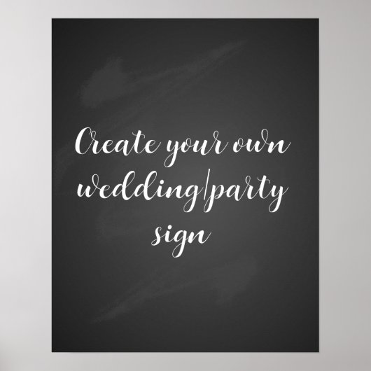 Erstellen Sie Ihr eigenes Chalkboard-Party Poster (Vorne)